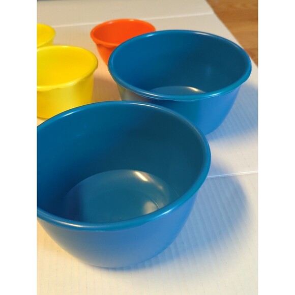 Blisscraft of Hollywood Nesting Bowls Lids 19 Piece Set Vintage Mixing Storing - Picture 11 of 12